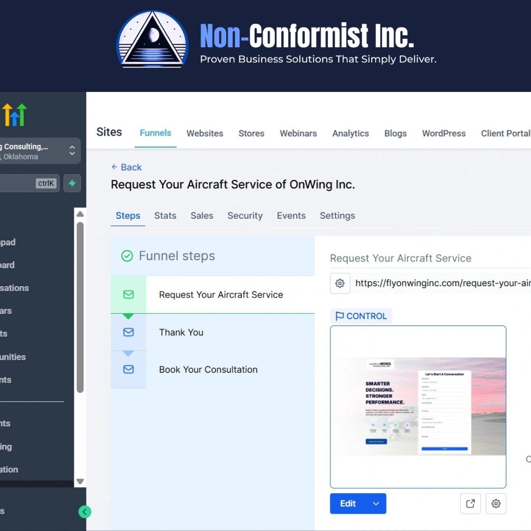 CRM website form creating a tracked lead with source and owner information